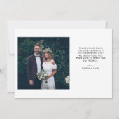 Amour et Merci | Mariage photo Décontracté Script (Dos)