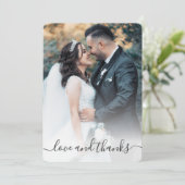 Amour Et Merci Mariée Et Groom Chic Mariage Photo (Debout devant)