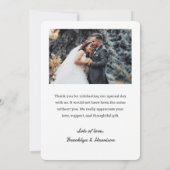 Amour Et Merci Mariée Et Groom Chic Mariage Photo (Dos)