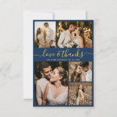 Amour et Merci Marine Photo Collage Mariage (Devant)