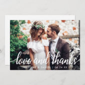 Amour et merci Merci Mariage moderne Photo (Devant / Derrière)