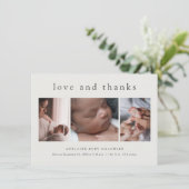 Amour et Merci Minimal 3 Photo Collage Nouveau béb (Debout devant)