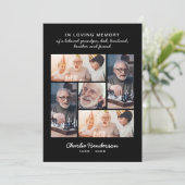 Amour et Merci modernes 5-Photo Funérailles/Bereav (Debout devant)