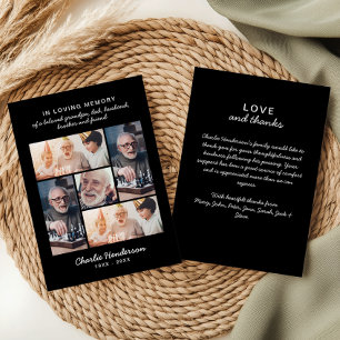 Amour et Merci modernes 5-Photo Funérailles/Bereav