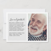 Amour et Merci modernes 7-Photo Funérailles/Bereav (Dos)