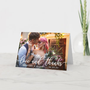 Amour et Merci Photo du Merci Mariage moderne F