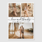 Amour et Merci Photo Mariage Magnet (Devant)