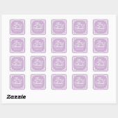 Amour et merci rustiques | Étiquettes de mariage f (Feuille)