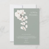 Amour et Merci Sage Green Mariage Orchidées Blanch (Devant)