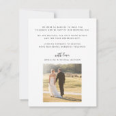 Amour et merci script moderne 2 photos mariage (Dos)