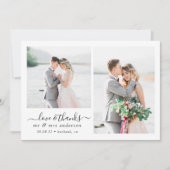 Amour et merci Script Photo Mariage (Devant)