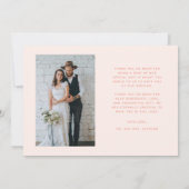 Amour et Merci Simple Mariage Photo Peach (Dos)