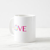 Amour et papillons Coffee Mug (Devant gauche)