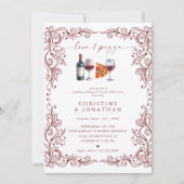 Amour et pizza | Invitations pour le dîner de répé (Devant)