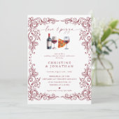 Amour et pizza | Invitations pour le dîner de répé (Debout devant)