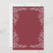 Amour et pizza | Invitations pour le dîner de répé (Dos)