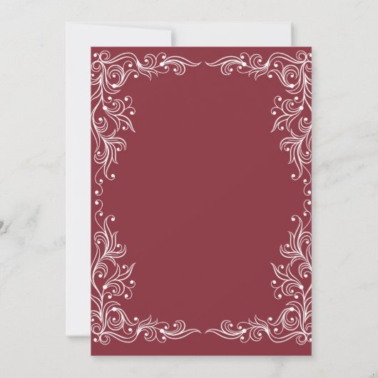 Amour et pizza | Invitations pour le dîner de répé (Dos)