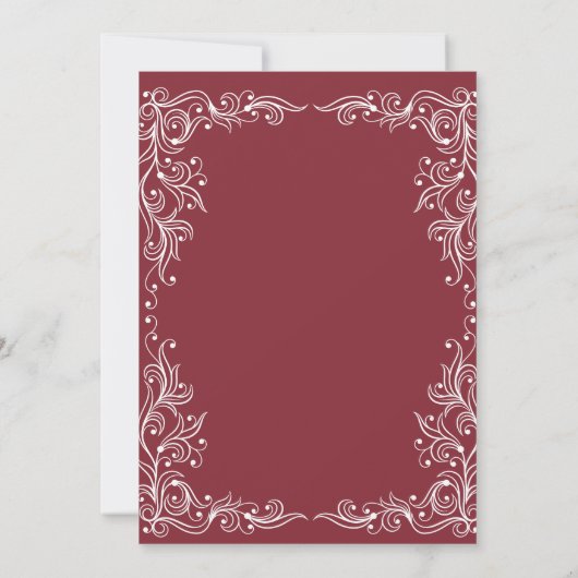 Amour et pizza | Invitations pour le dîner de répé (Dos)