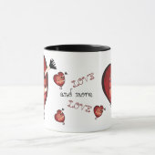 Amour et plus d'amour 11oz. Tasse (Centre)