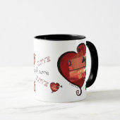 Amour et plus d'amour 11oz. Tasse (Devant droit)