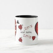 Amour et plus d'amour 11oz. Tasse (Centre)