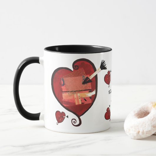 Amour et plus d'amour 11oz. Tasse (Avec donut)