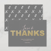 Amour et Remerciements Bisous et Câlins Merci (Devant / Derrière)