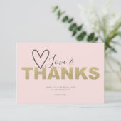 Amour et Remerciements Cœur Merci (Debout devant)