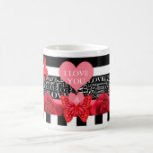 Amour et Rose Blackboard Style Mug (Centre)