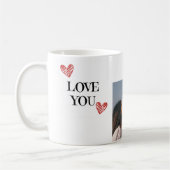 Amour et souvenirs personnalisés Collage Mug (Gauche)
