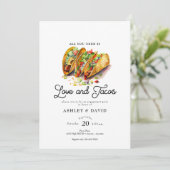 Amour et Tacos | Invitations des parties d'engagem (Debout devant)
