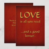 Amour et un bon avocat Merci - Luxe