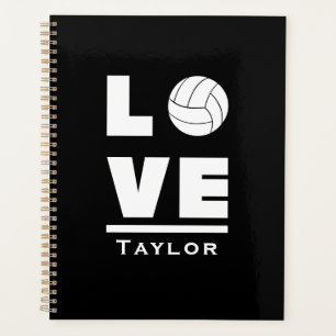 Amour Et Vie Volleyball Sport Ventilateur Nom Pers