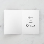 “Amour Éternel” Carte d'amour (Intérieur)