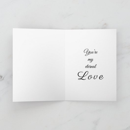 “Amour Éternel” Carte d'amour (Intérieur)