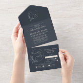Amour éternel | Invitation de mariage de la couron (Déchirure)