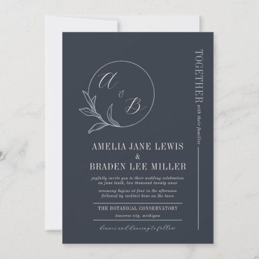 Amour éternel | Invitation de mariage de la couron (Devant)