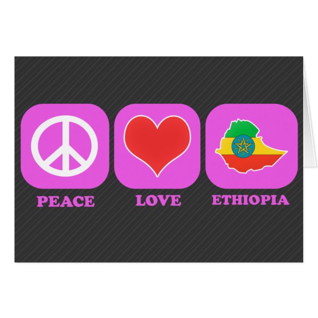 Amour Ethiopie de paix (Devant horizontal)
