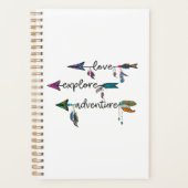 Amour Explore Aventure Arrow Tribal Boho Design (Devant)