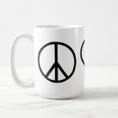 Amour F de paix outre des tasses (Gauche)