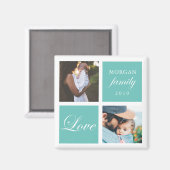 Amour familial | Magnet photo personnalisé (Recto/Verso)