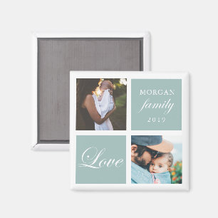 Amour familial Magnet photo personnalisé