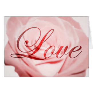 Amour : Fleur rose :
