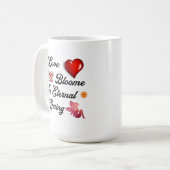 Amour fleurit dans la Mug Printemps Eternel (Devant gauche)