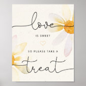 Amour Floral, Douce Affiche de Mariage (Devant)