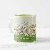 Amour - Floral - Mug de café (Devant gauche)