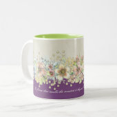 Amour - Floral - Mug de café (Devant gauche)