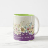 Amour - Floral - Mug de café (Devant droit)