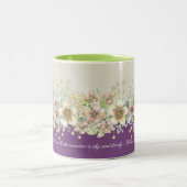 Amour - Floral - Mug de café (Centre)