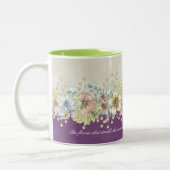 Amour - Floral - Mug de café (Gauche)
